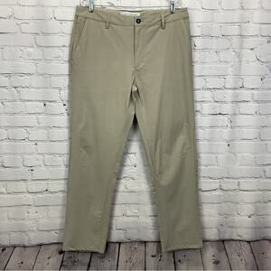 Devereux Golf Pants Men's Size 35x30 Tan Hybrid Athleisure Stretch Sports Casual
